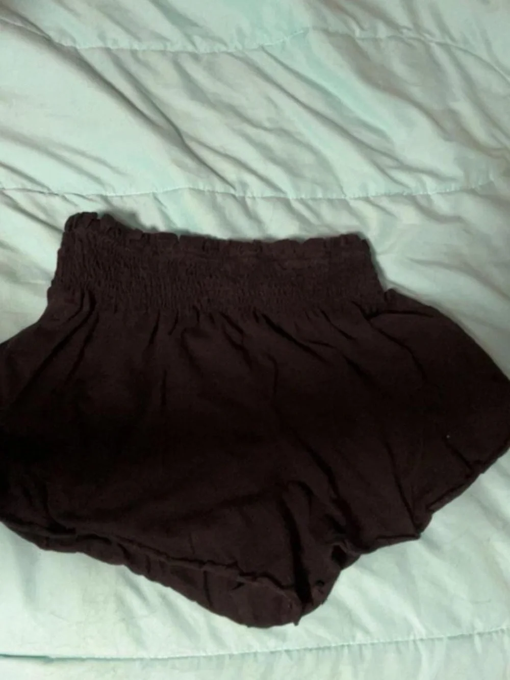 Women’s Elastic Waist Black Shorts